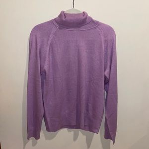 NWT Silk Cashmere Purple turtleneck